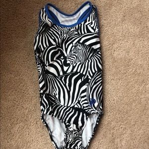 Plum Practicewear Zebra Print Gymnastics Leotard